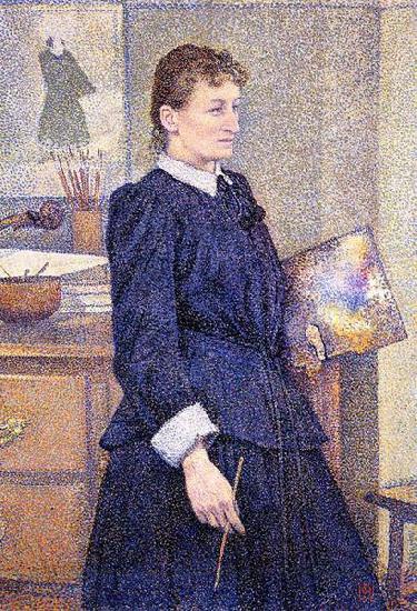 Theo Van Rysselberghe Anna Boch in her Atelier China oil painting art